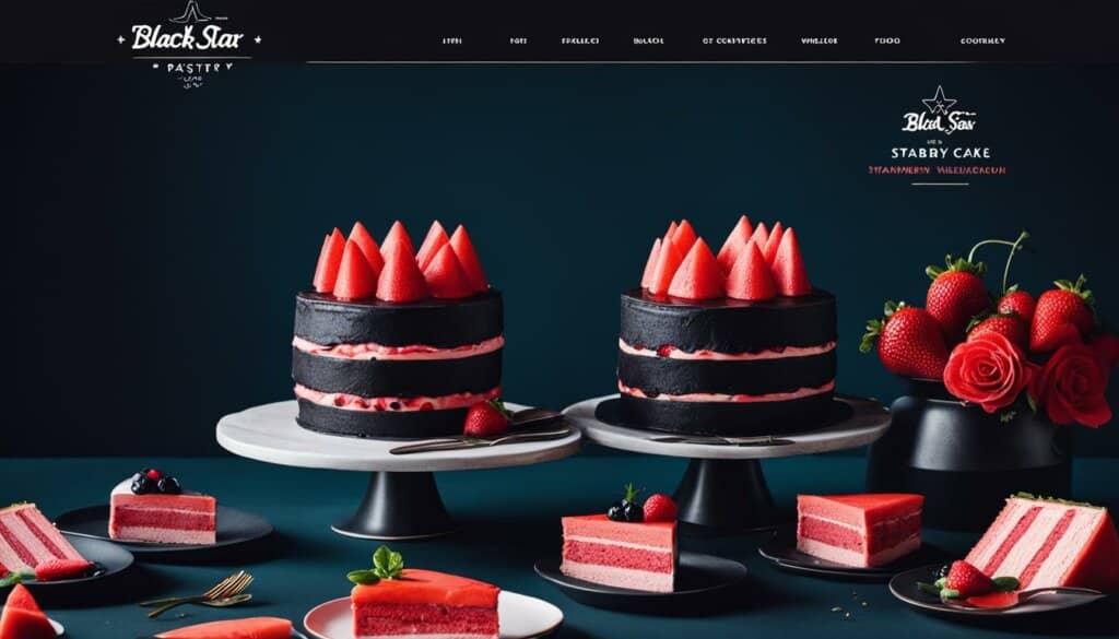 Black Star Pastry e-commerce website