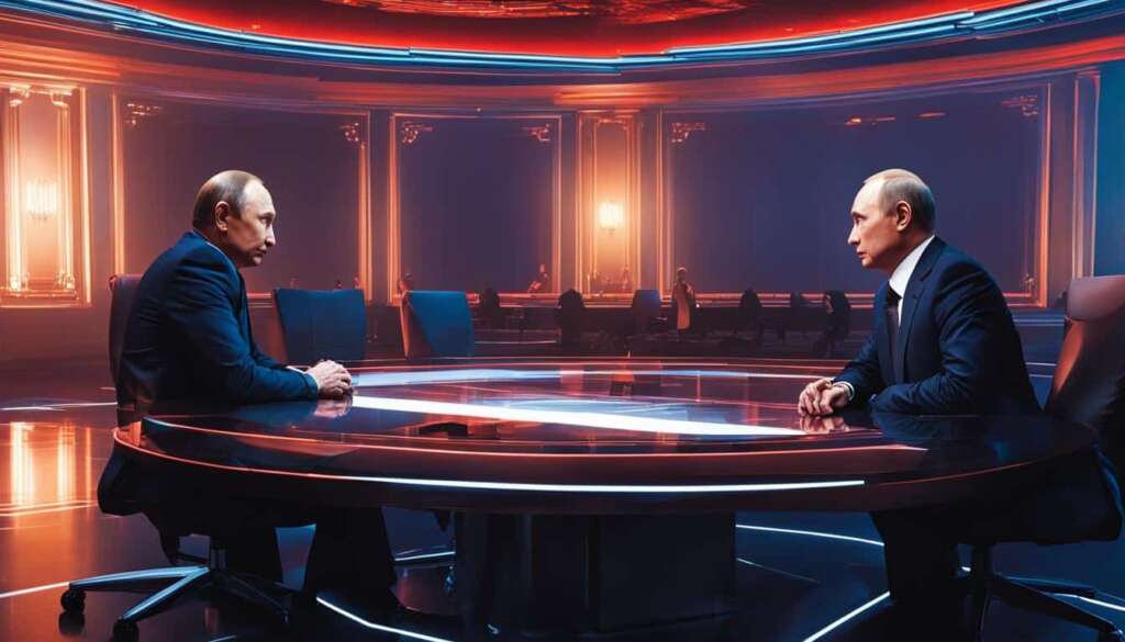 Putin speaks to AI version of himself in news conference