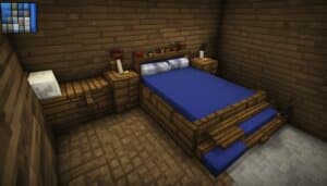 how to make a bed in minecraft