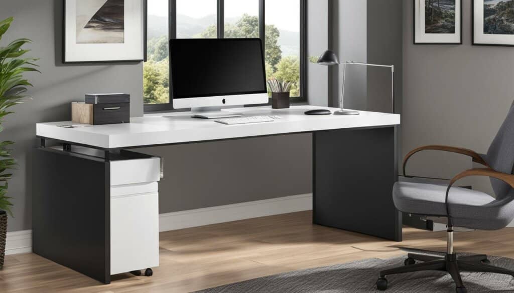 Hillsdale l outlet shaped desk