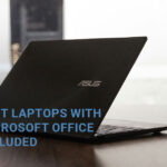 laptop with microsoft office