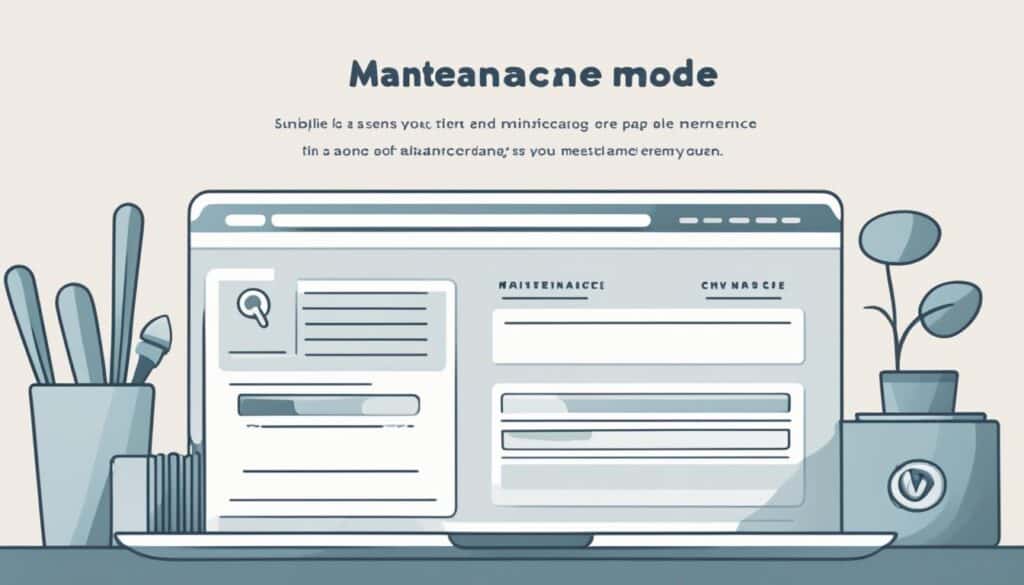 Maintenance Mode Page Example