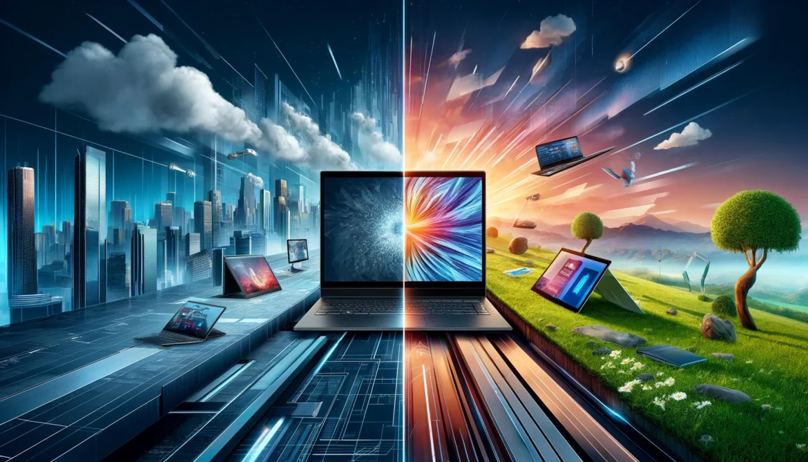 Touchscreen Laptops vs 2 in 1 Laptop