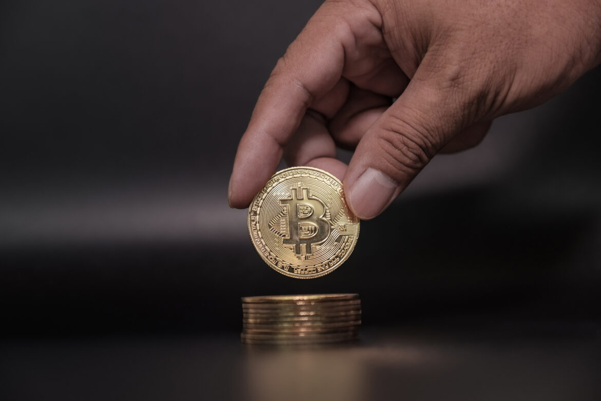 The hand holding bitcoins, risk and wealth can happen in investm How Institutional Investors Could Propel Bitcoin to New Heights and Sustain Its Value