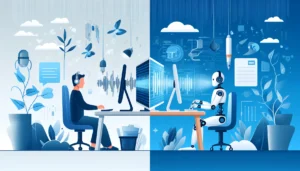 The Equilibrium Between AI and Humans in Transcription Services