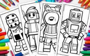 printable roblox piggy characters coloring pages