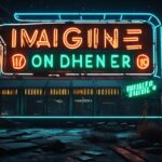 Fallout 76 Neon Light Diner Clock