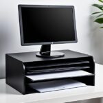 computer monitor riser with storage