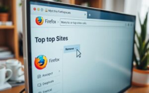 remove top sites Firefox Windows