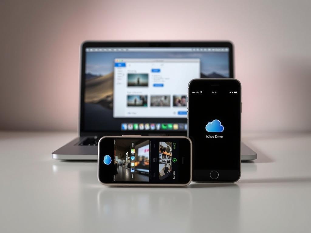 iCloud Drive video transfer process