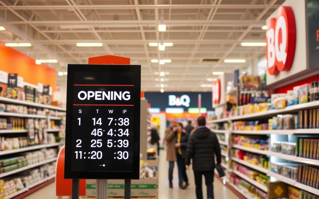 B&Q Store Opening Hours