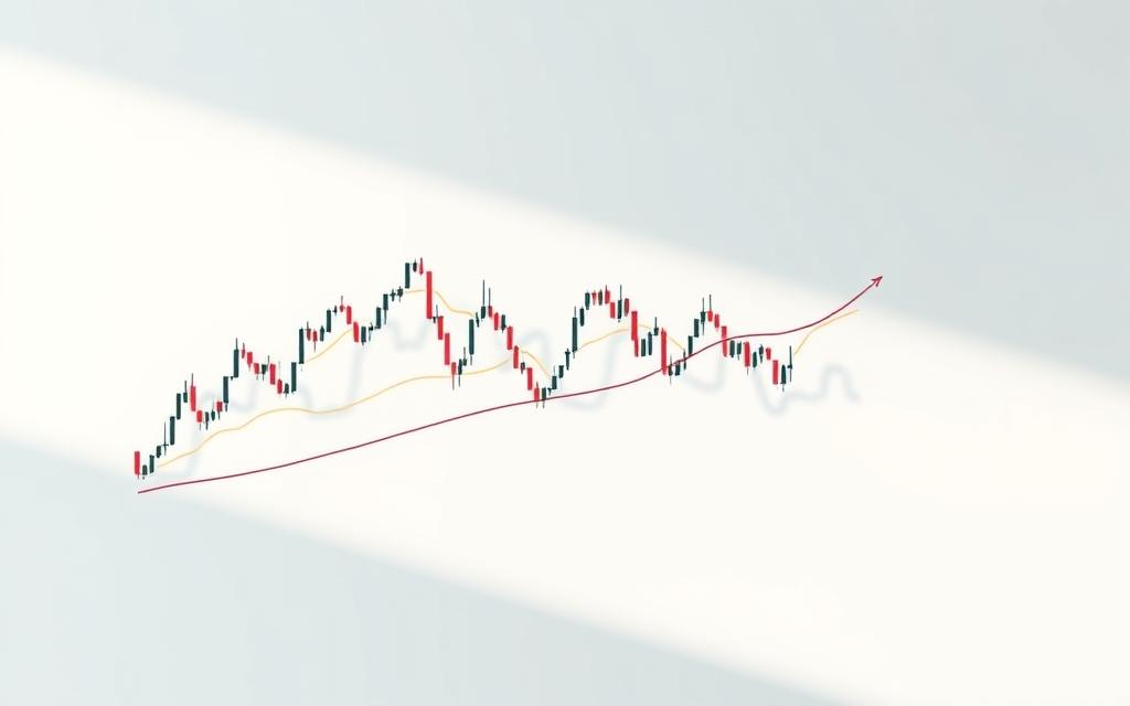 Bollinger Bands and Fibonacci retracement overlay