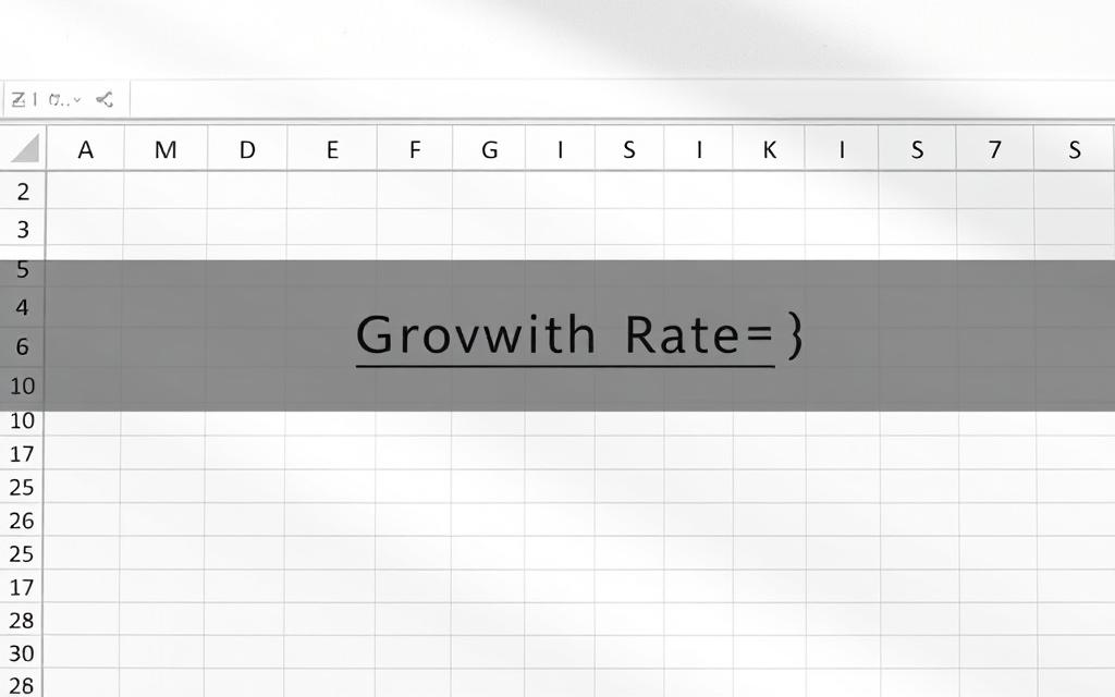 Excel growth rate formula example