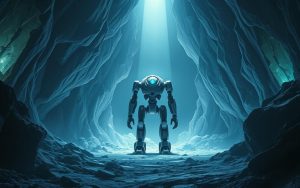 Logan Run ice cave robot