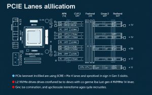 PCIe lane allocation diagram