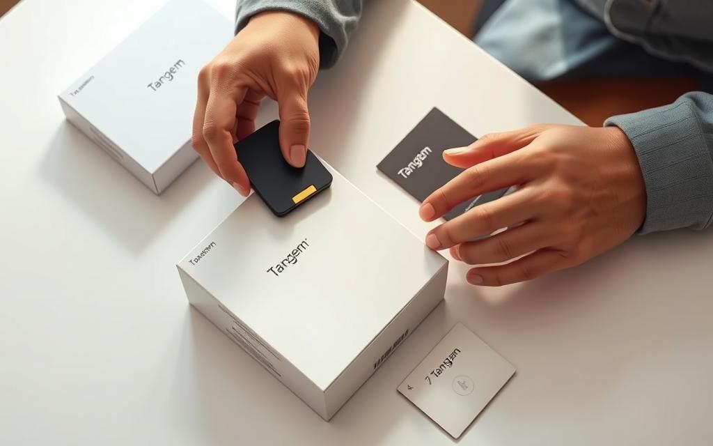 Tangem Wallet setup process