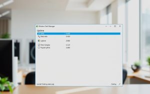 Task Manager up time