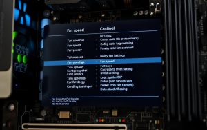 bios fan speed settings