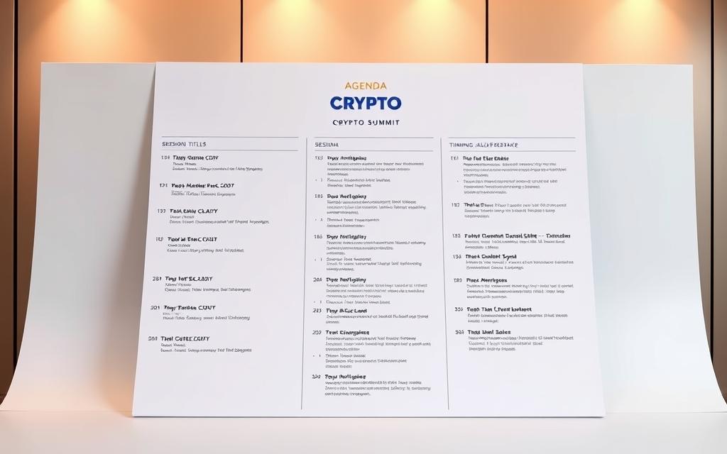 crypto summit agenda