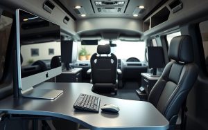 ergonomic truck office setup