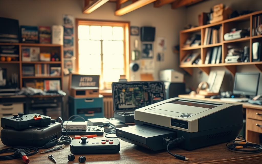 retro gaming assembly