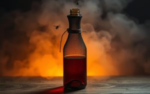 wine bottle fruit fly trap