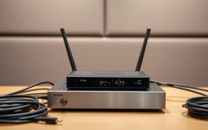 wireless microphone receiver setup