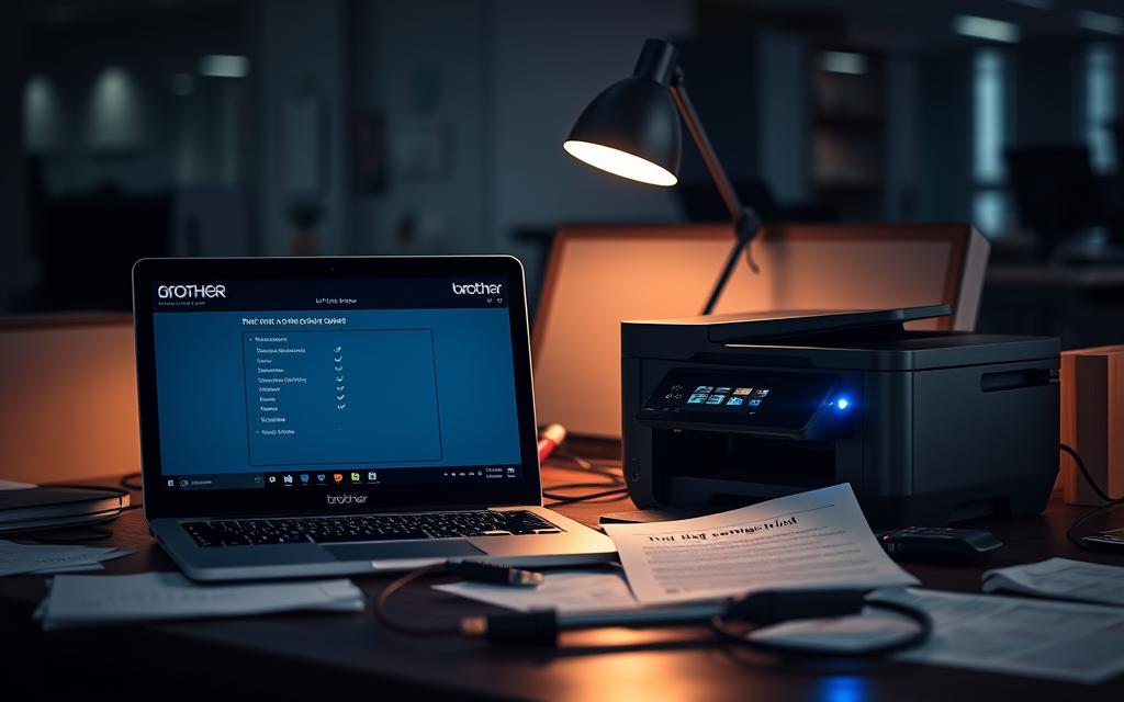 Ad-hoc mode printer setup