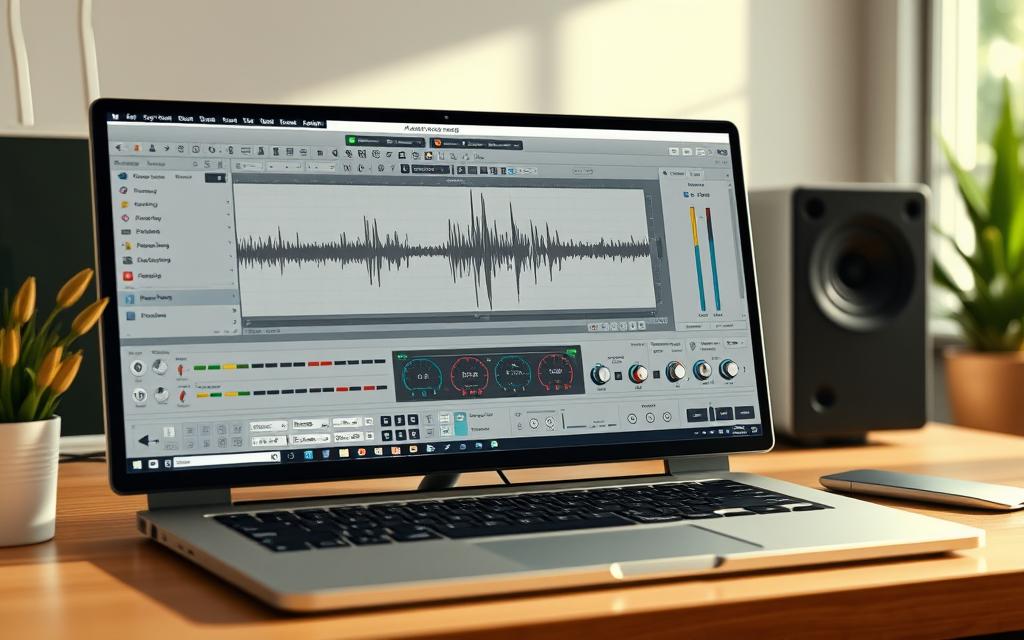 Audacity software interface