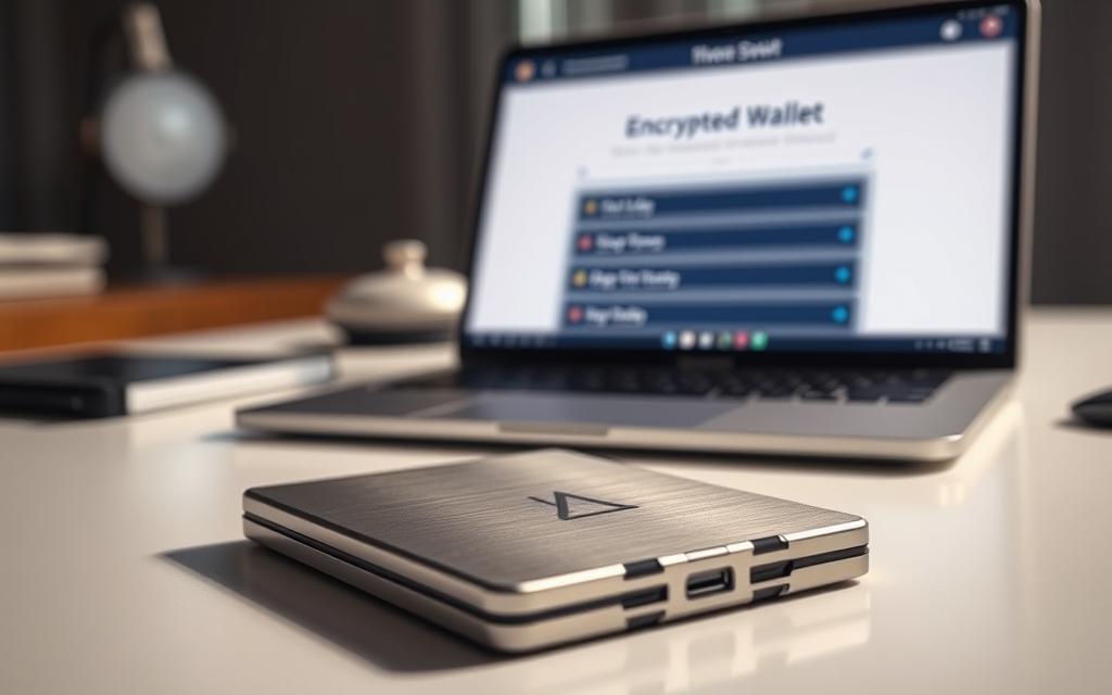 Secure crypto wallet setup