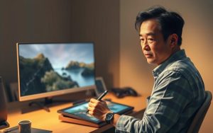 did yusuke nakano draw with a computer