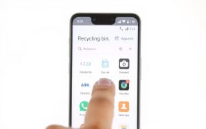 how to empty recycling bin android