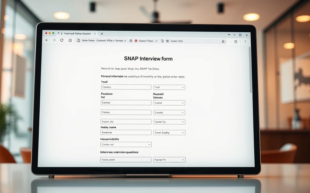 online SNAP interview portal