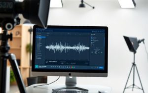 Camtasia Audiate transcription interface