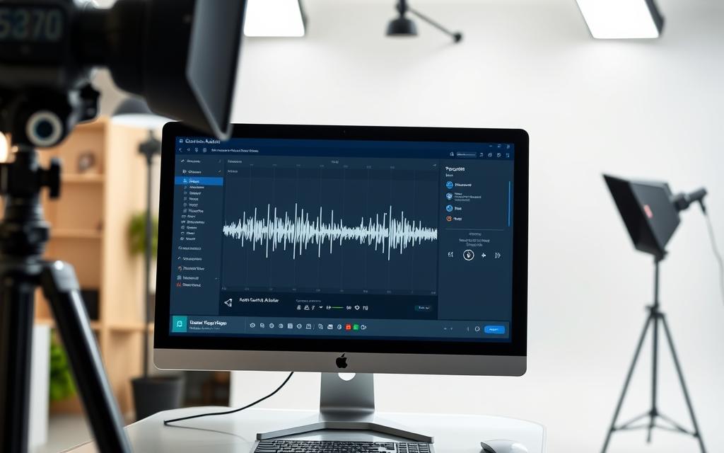 Camtasia Audiate transcription interface