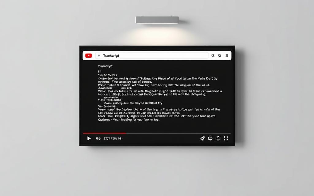 YouTube built-in transcript feature