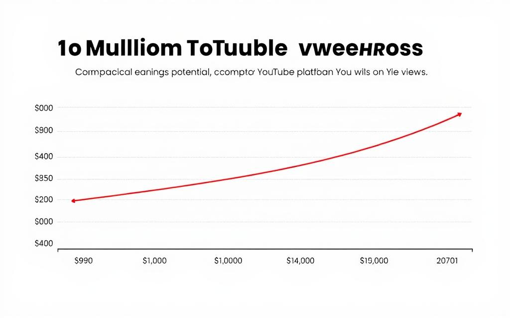 YouTube earnings comparison chart