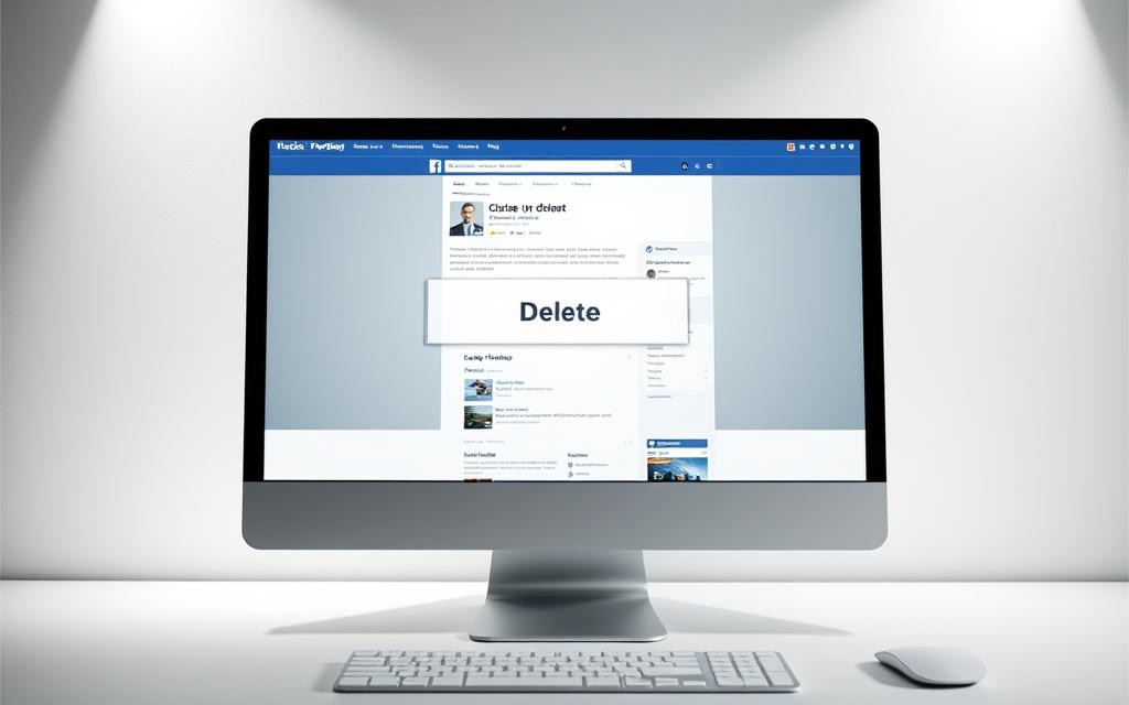 delete facebook page