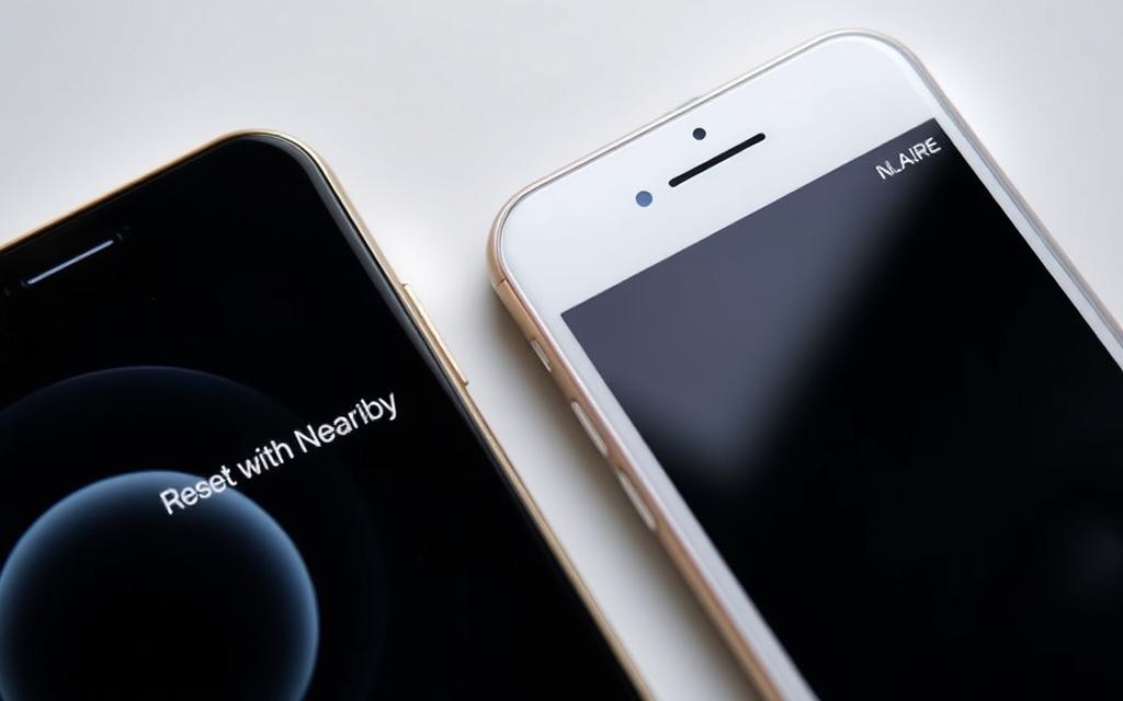 how to reset iphone using another iphone