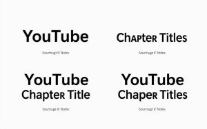 optimized YouTube chapter titles
