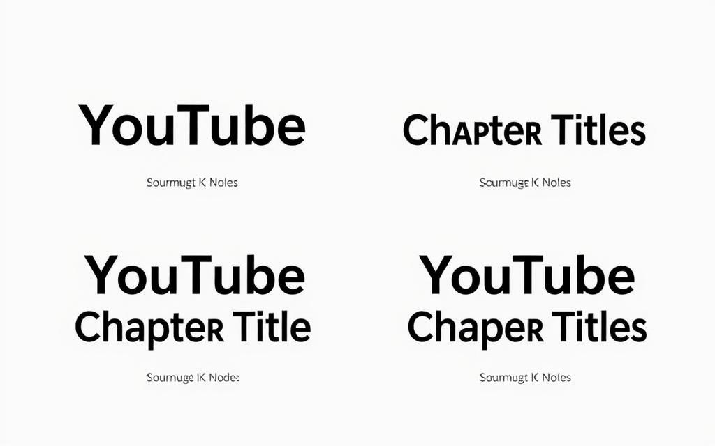 optimized YouTube chapter titles