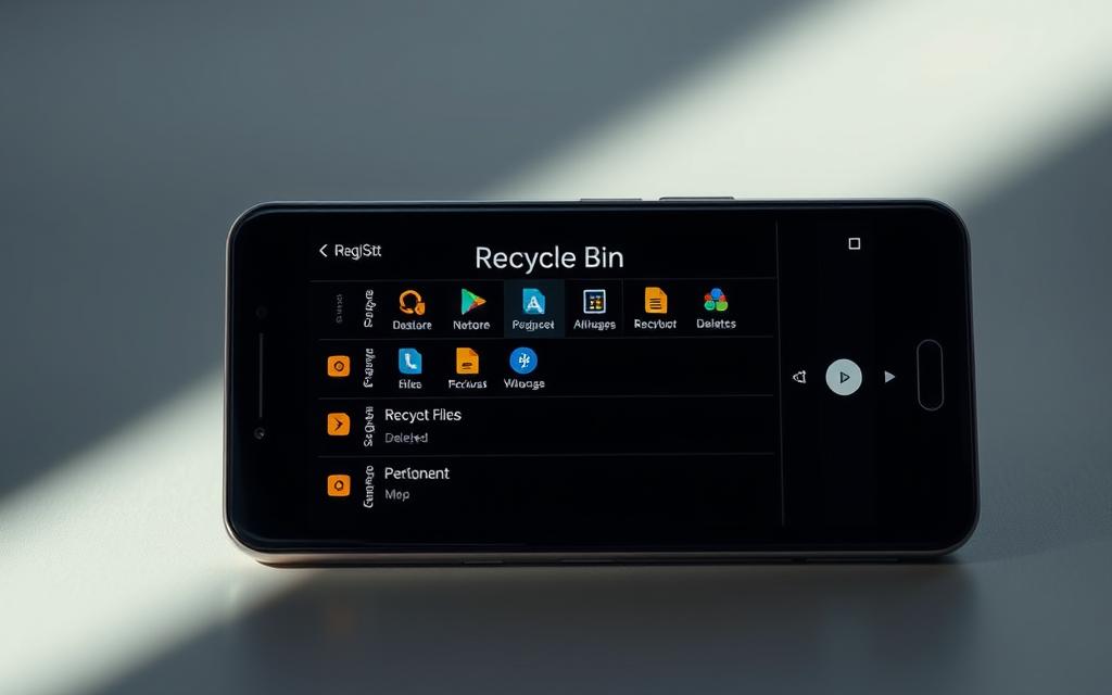 trash functionality on android