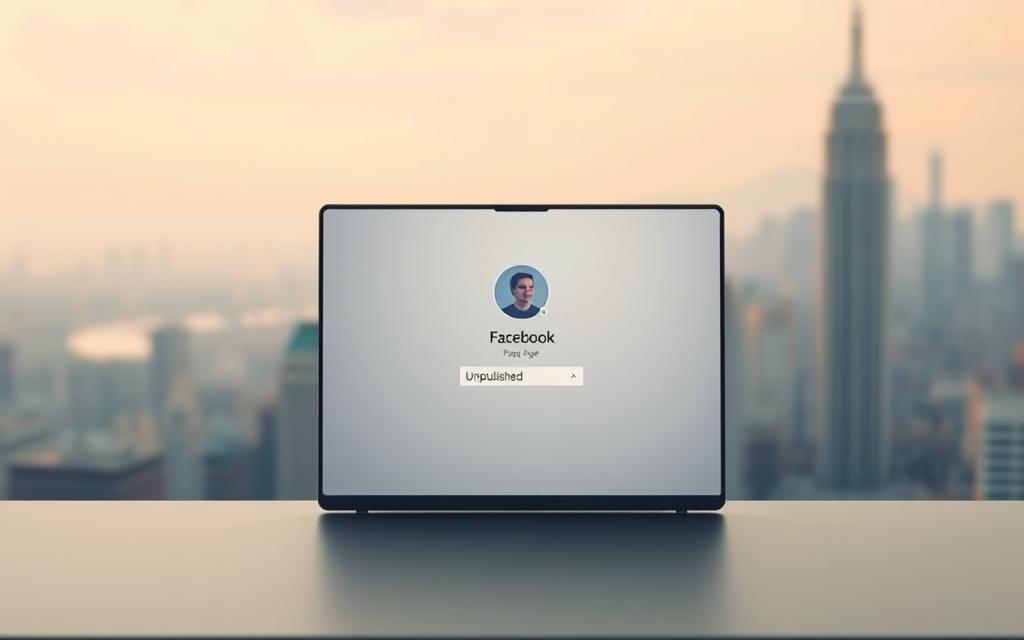 unpublish facebook page