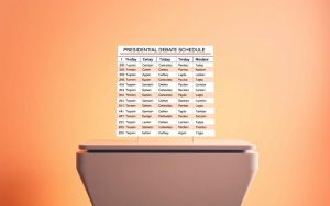 vice presidential debate schedule