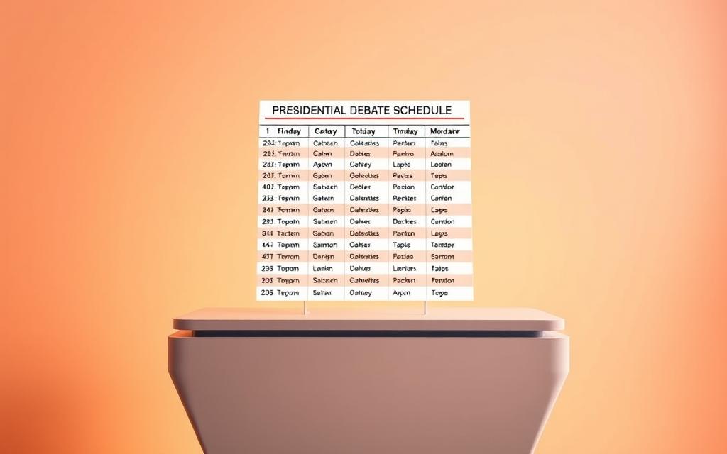 vice presidential debate schedule
