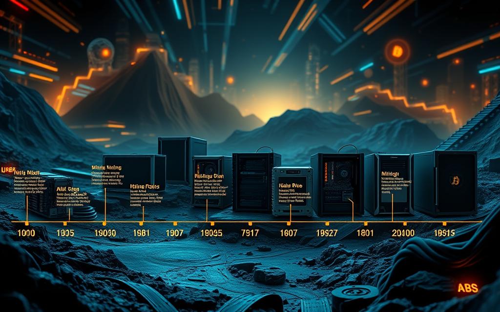 Bitcoin mining timeline