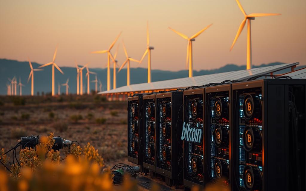 Bitcoin mining with renewable energy