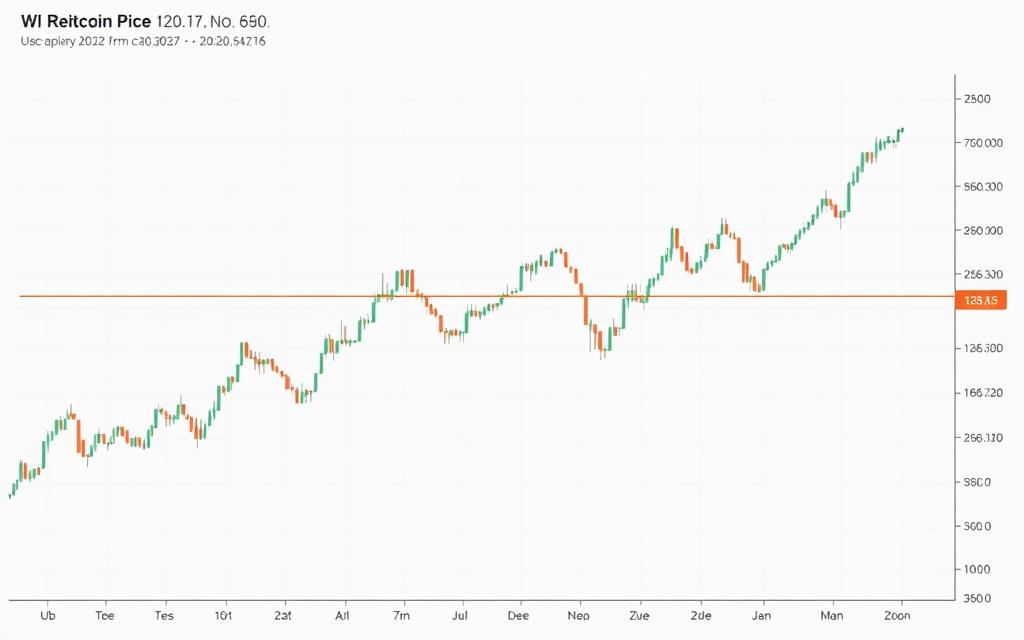 Bitcoin price chart showing resistance zone