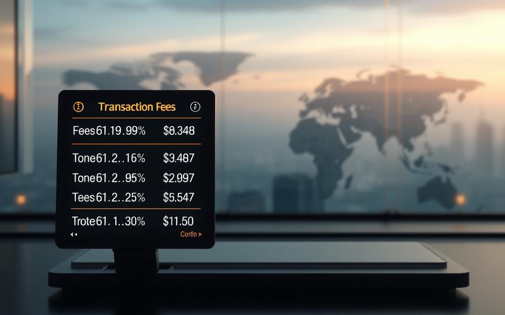 Bitcoin transaction fees comparison
