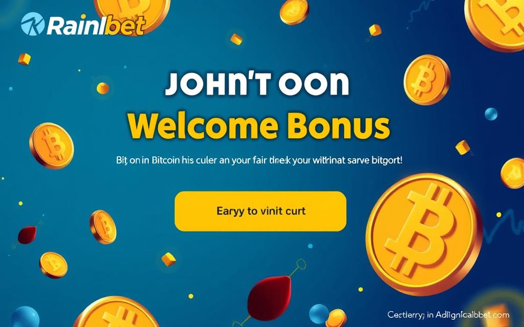 Rainbet Bitcoin welcome bonus